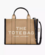 Bolso Tote medium piel color block camel